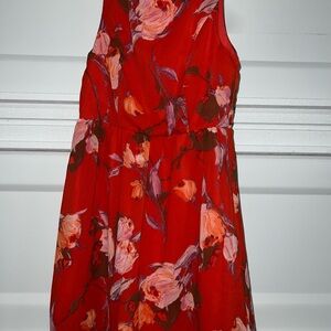 Forever 21 Red Floral Dress